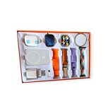 MVP-135 Smart Watch And Bluetooth Earphones Set With 3000mAh Magnetic Wireless Charger - Image 3