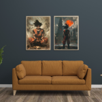 Saiyan Saga Wall Art Duo