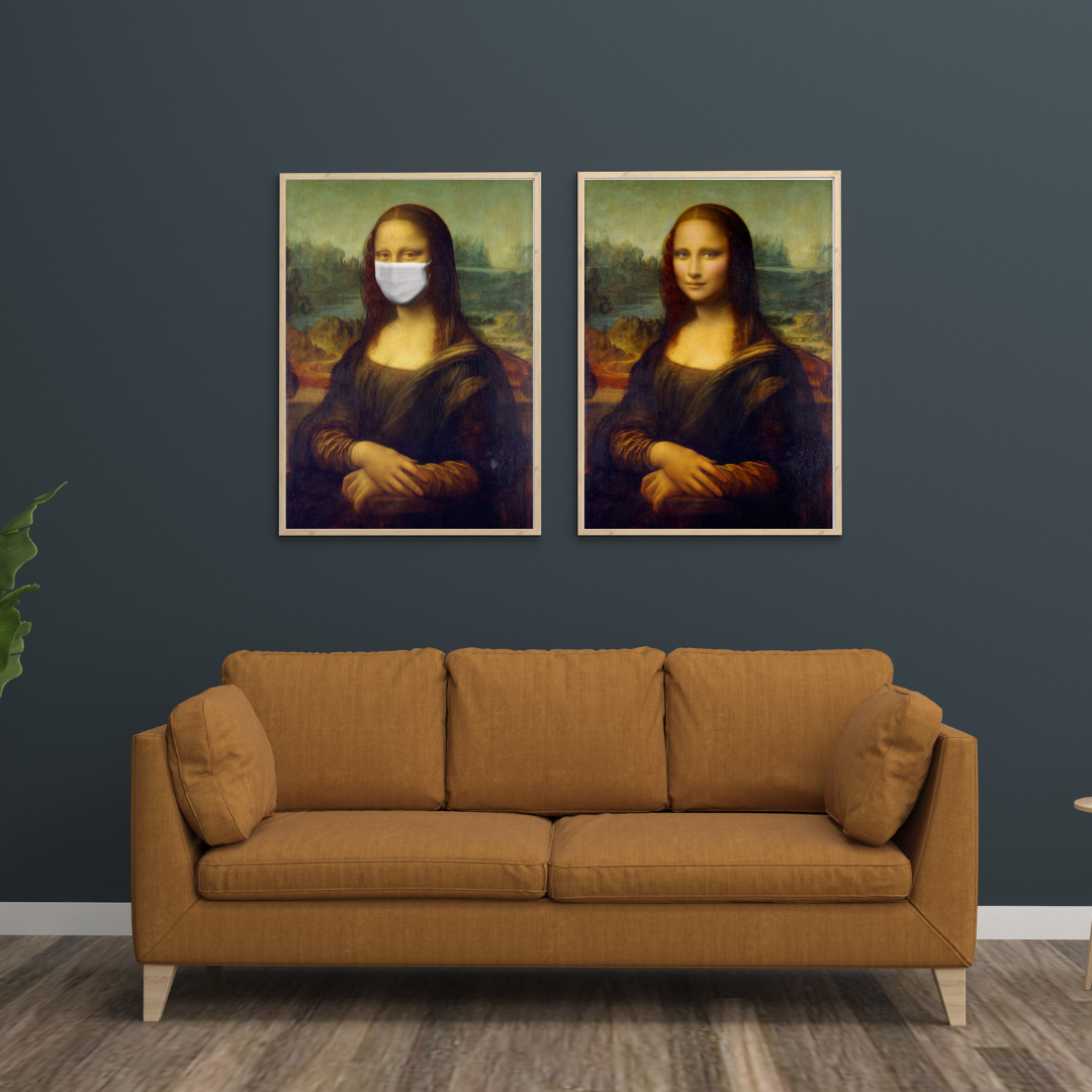 Brown-and-Grey-3D-Modern-Wall-Art-Frame-Instagram-Post-3.png Timeless Reflections: The Mona Lisa Duo - Image 1