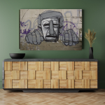 Urban Gaze Graffiti Art Wall Canvas