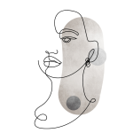 Serene Line Art Trio Canvas - Image 4