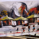 Original Moonlit Village