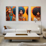 Three Vibrant Queens: A Celebration of Color & Culture