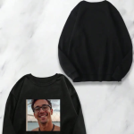 Personalized Photo Sweatshirt Black - Image 4