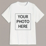Custom Photo T-Shirt White