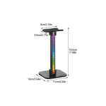 XF0798 RGB Gaming Headphone Stand With Pickup Rhythm Light T-12 - Image 4
