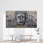 Urban Gaze Graffiti Art Wall Canvas - Image 2