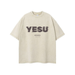 YESU Vintage Oversized Tee – Sandstone Edition