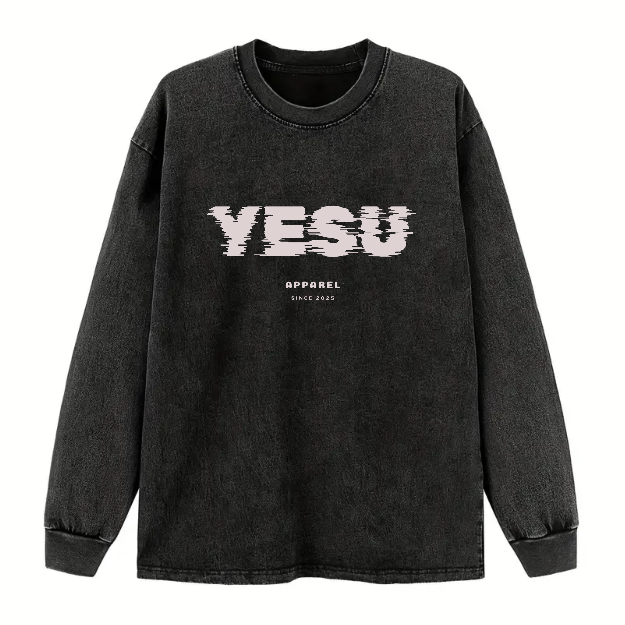 freepik-linear-loveshine-nail-salon-logo-20250320152708mwXP.png YESU Vintage Oversized Crew – Midnight Black - Image 1