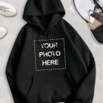 Custom Design Hoodie Black