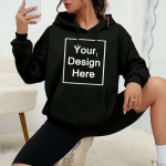 Custom Design Hoodie Black - Image 6