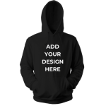 Custom Design Hoodie Black - Image 2