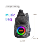 Sling Bag With Built-in RGB Bluetooth Speaker - Image 4