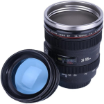 Stainless Steel Camera Lens Coffee Mug - Image 3